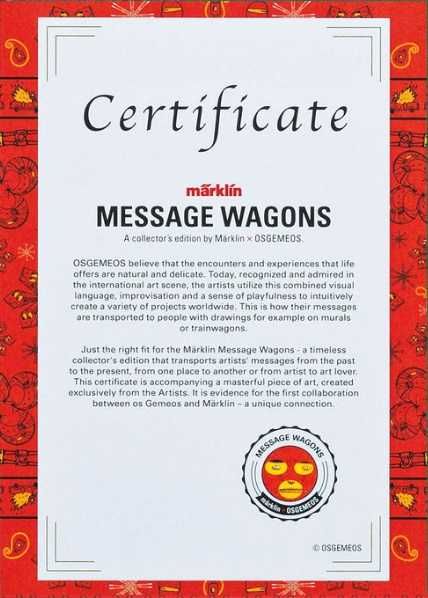 OS GEMEOS x Märklin - Message Wagon - Edição limitada e esgotada