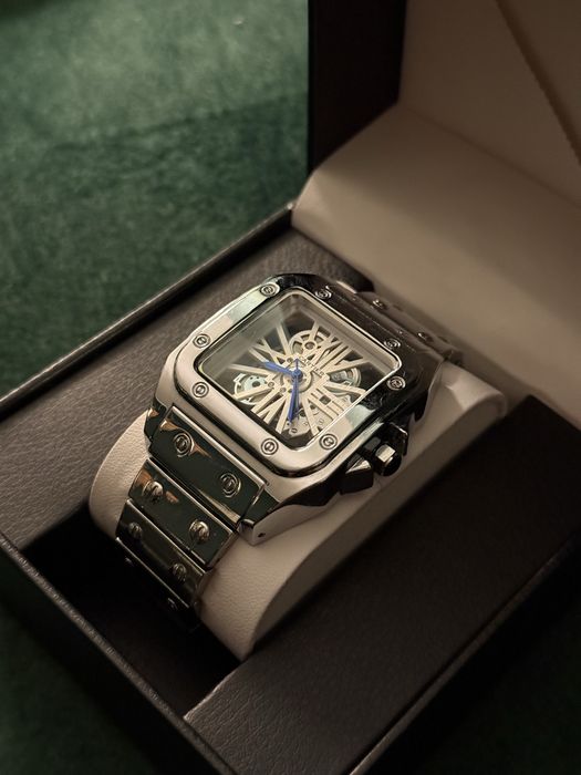 Cartier santos skeleton replika