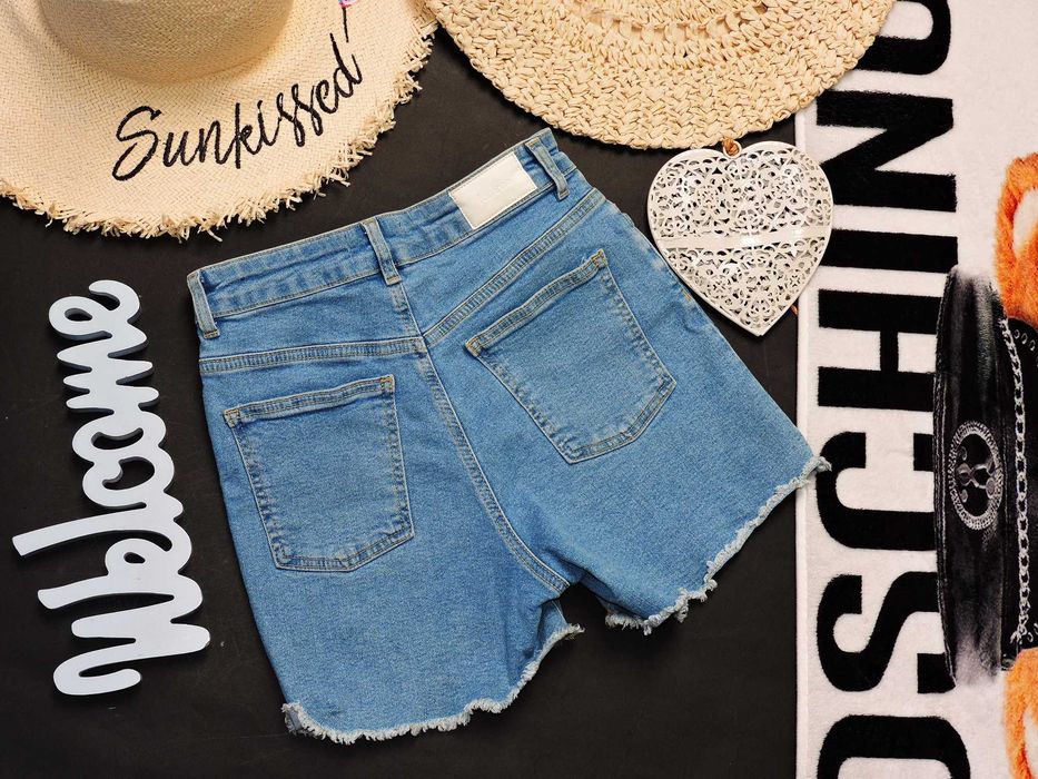 Fammex Wygodne szorty jeans strech S