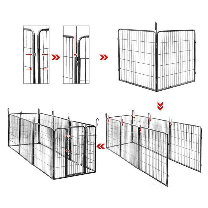 Kojec Psów Zagroda Wybieg Klatka Bramka 80x60