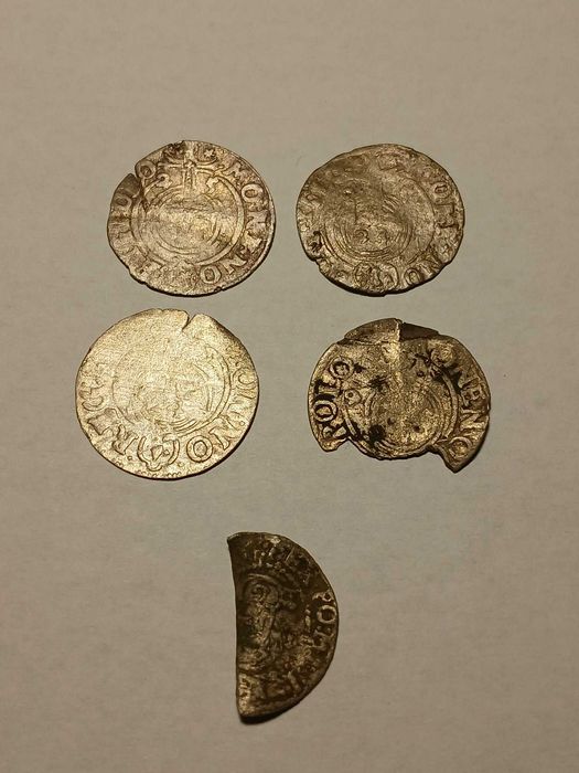 monety stare, półtoraki głównie, zestaw