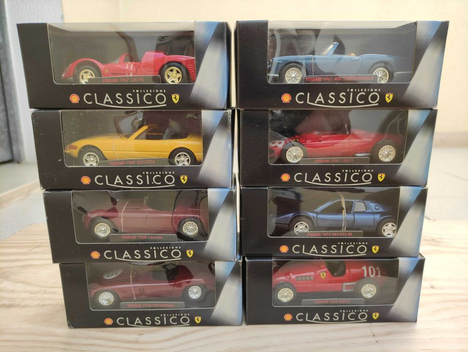 Coleções Completas (Shell) de Carros Ferrari 1/24