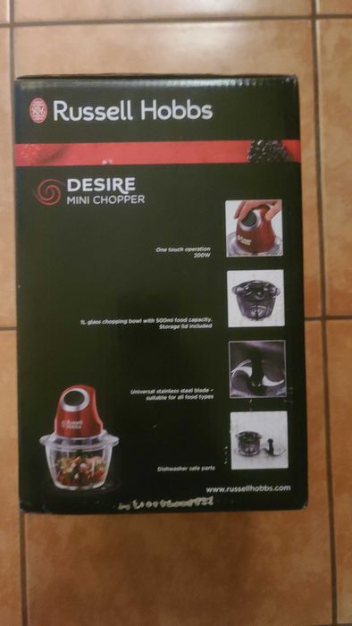 Подрібнювач Russell Hobbs 24660-56 Desire чаша 0,5 л скло 200 Вт нове