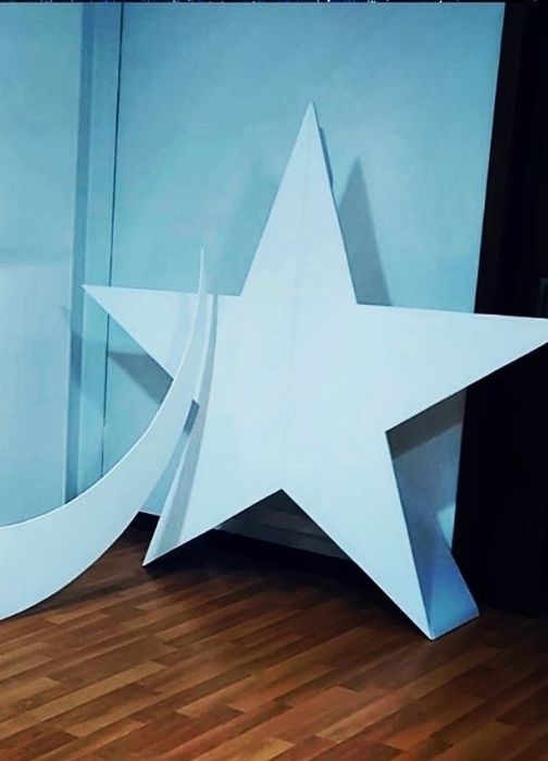 Painel Estrela em madeira (mdf) para decorações