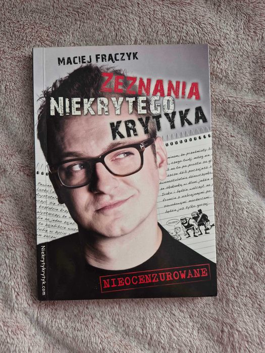 Książka Zeznania Niekrytego Krytyka |  Stan bardzo dobry
