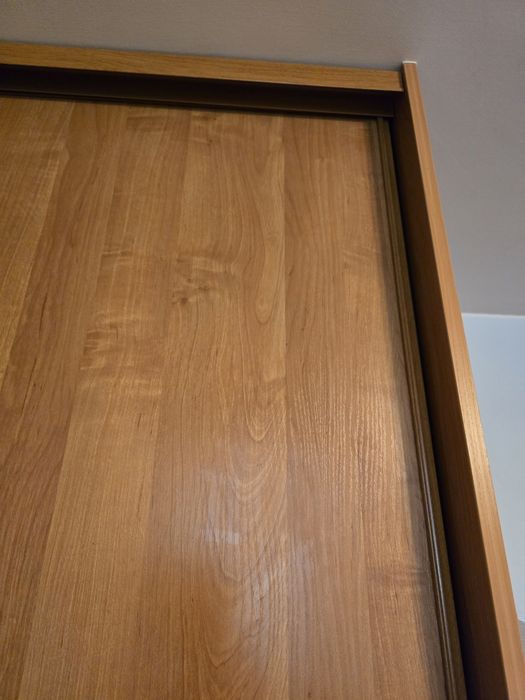 KOMANDOR SZAFA ORYGINAŁ JAK NOWA duża brązowa drzwi przesuwne drewno