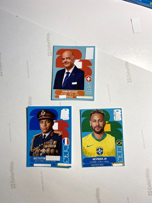 dictator & neymar & the president zestaw 3 naklejek