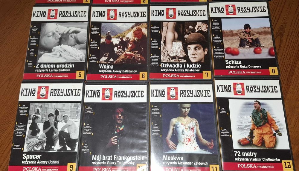 Kino rosyjskie - zestaw 15 płyt DVD - kolekcja