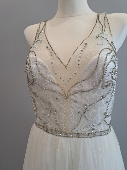 Suknia ślubna 40 42 z rozporkiem szyta na miarę