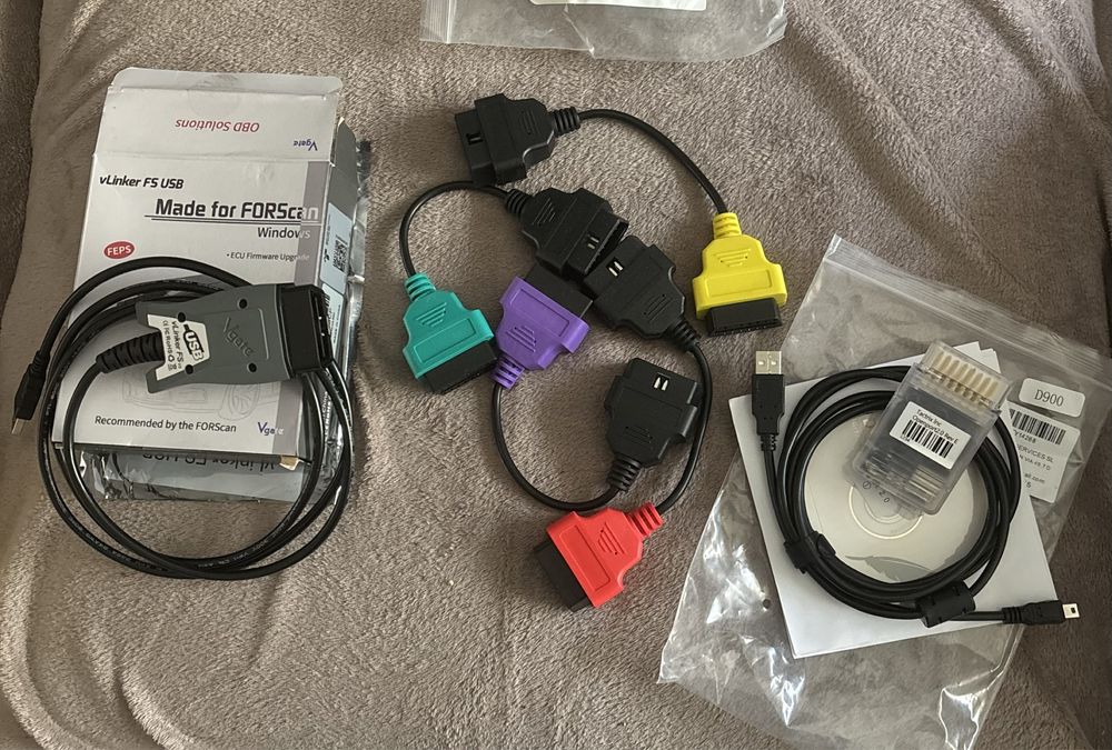 Conjunto de fichas obd e dispositivo