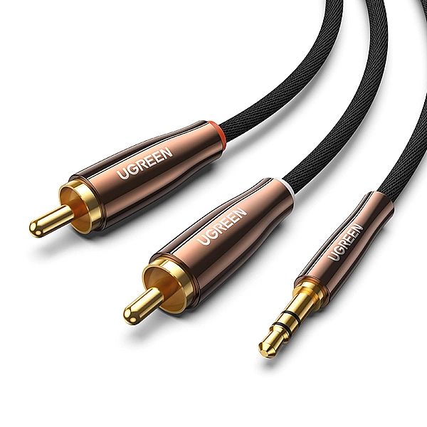 Ugreen kabel przewód audio 3,5 mm mini jack (męski) - 2RCA (męski) 2m