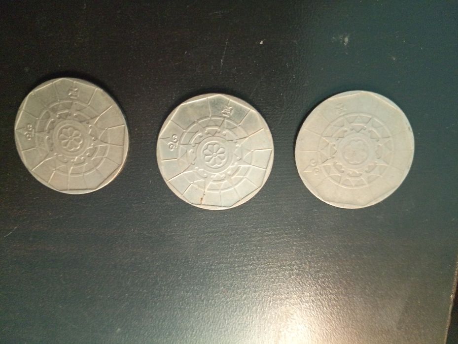 3 moedas de 20 escudos - Portugal 1988 / 1987 / 1998