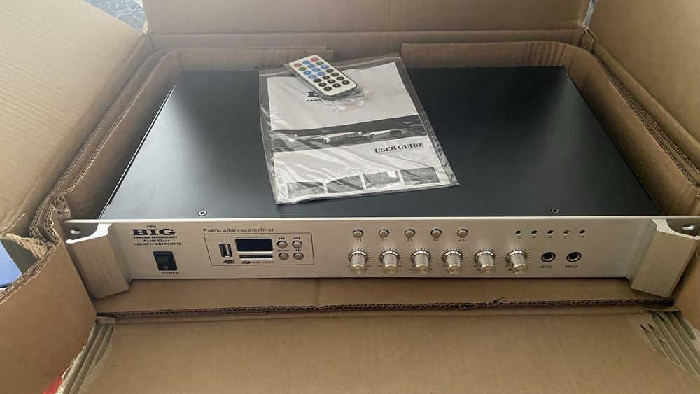 Підсилювач BIG PA100 MP3/FM/BT REMOTE