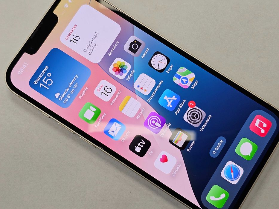 iPhone 13 128GB/ Starlight / Bat 88% / Grade B / Gwarancja + ładowarka