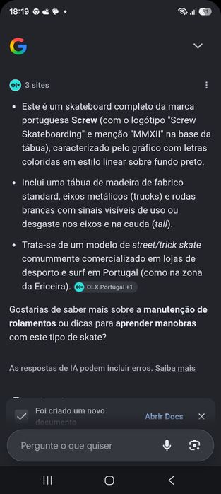 Skate screw quase novo