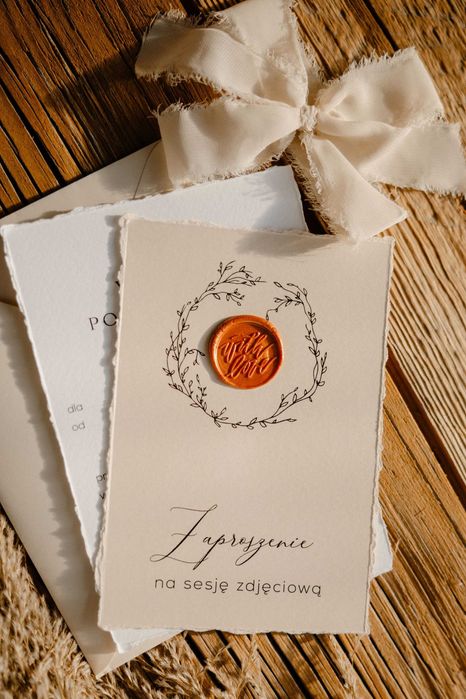 zaproszenie na sesję zdjęciową - voucher na sesję fotograficzną