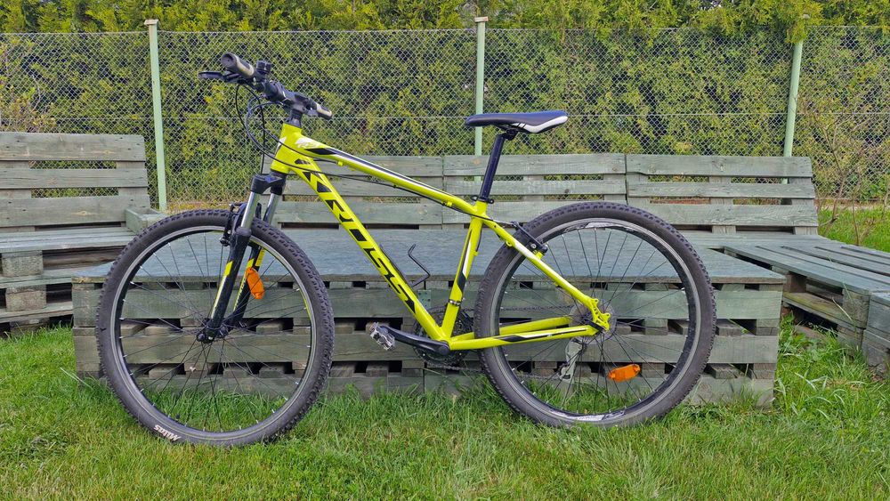 Rower górski KROSS HEXAGON R3 - Limonkowy mat - 17"