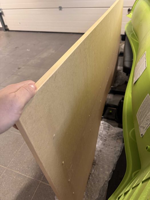 Blat biurka - duży - 180x90x2 z wcięciem o głębokości 20cm - fornir.