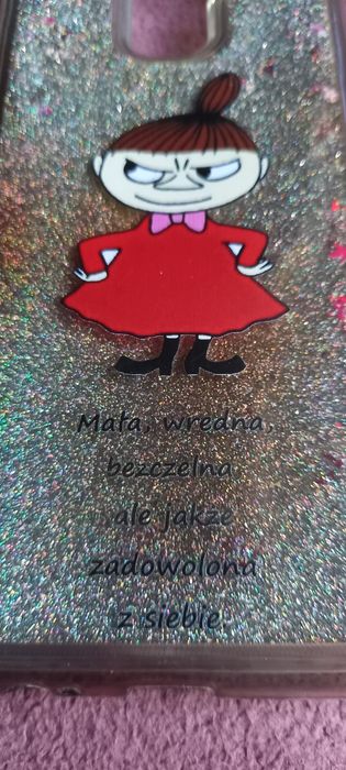 Etui pływające case Samsung A6+ z brokatem