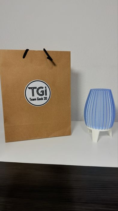 Candeeiro azul pequeno