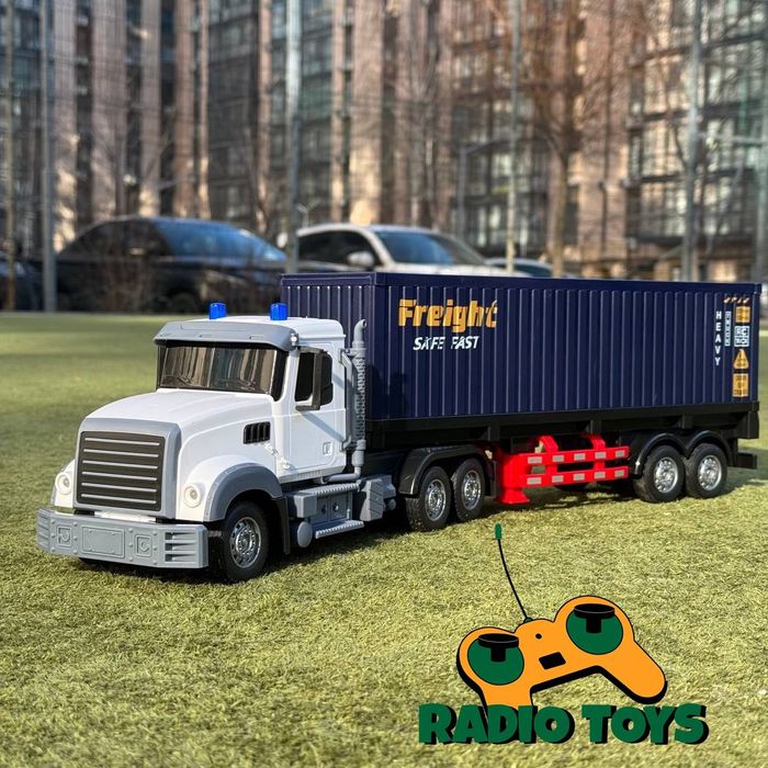Фура на радіокеруванні American Truck 59см Біла | Грузовик на пульті