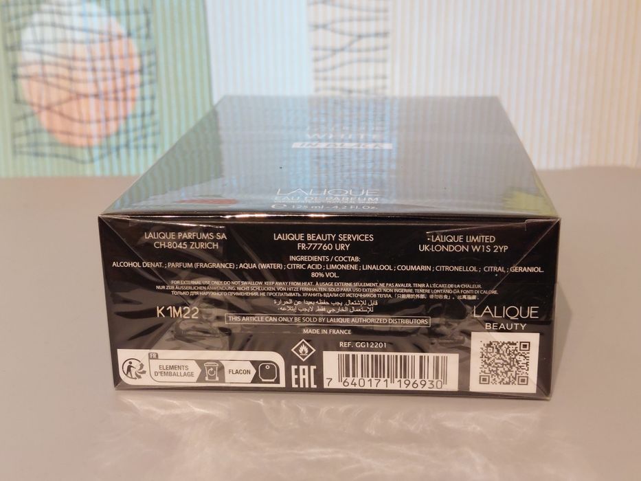 Lalique White in Black woda perfumowana 125ml [nowa]