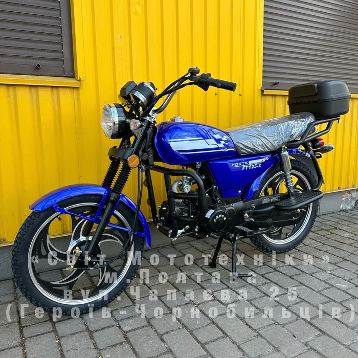 Новий мотоцикл Forte Alfa FT125-2 2025р. | 153FMI(8к.с.) +дуги +кофр