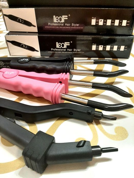 Щипцы для наращивания волос с регулятором