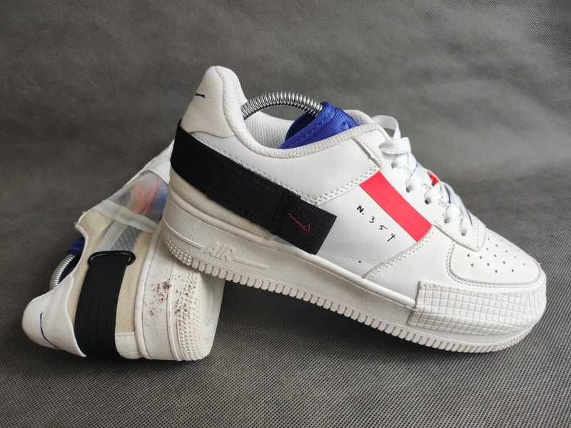 - Nike GS Air Force 1 Low Drop Type Summit White - Sneakersy r. 39
