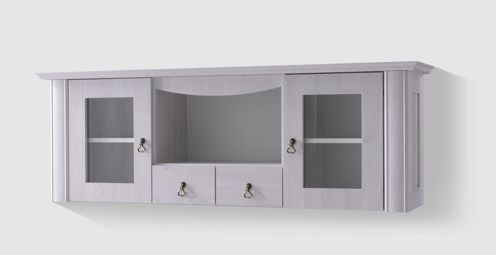 Zestaw białych lub brązowych mebli do salonu Diana, styl prowansalski