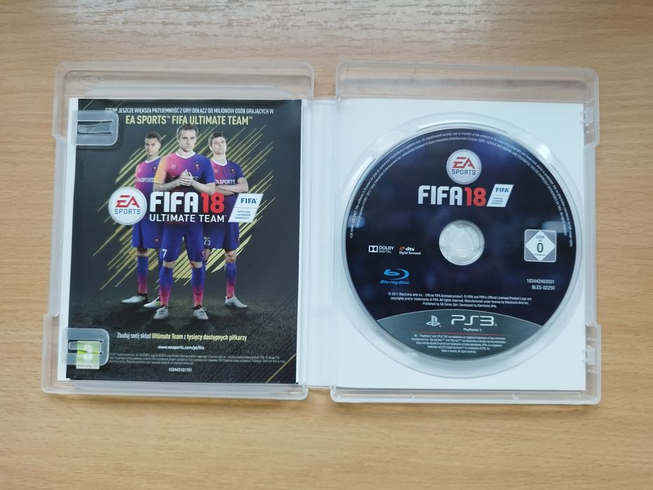 Fifa 18 ps3, PlayStation 3, stan bardzo dobry, wysyłka olx