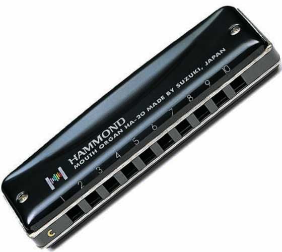 Harmonijka ustna Suzuki Hammond HA-20 C + książka samouczek