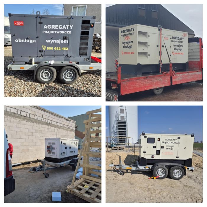 Agregat prądotwórczy Wynajem Dostawa