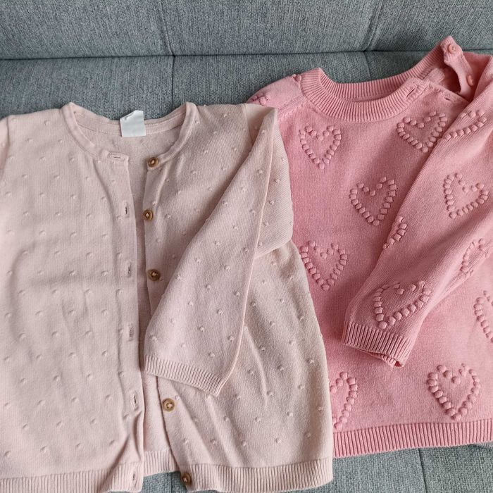 Zestaw ubrań dla dziewczynki bluzy spodnie komplet ubranek 92/98