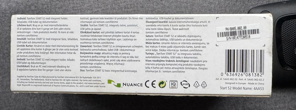 Nawigacja GPS – TomTom Start 52 samochodowa