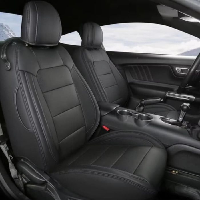Pokrowce skórzane dedykowane na fotele Ford Mustang VI gen S550 SKÓRA