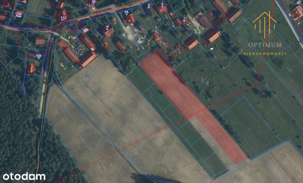 Duża działka budowlana w Świerkocinie, Olsztynek