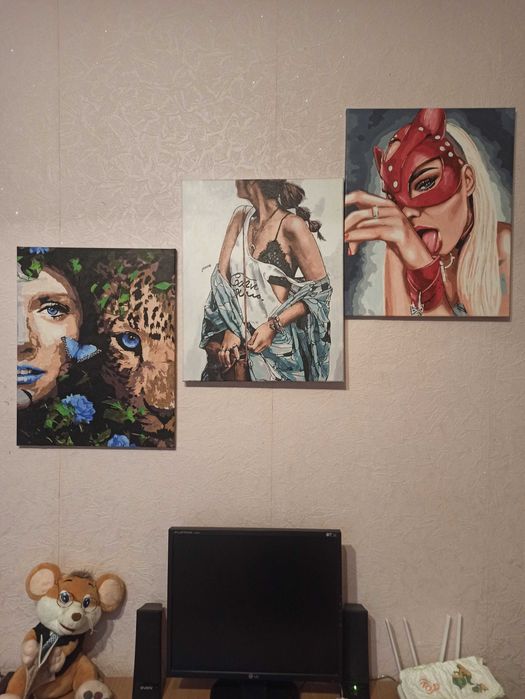 Картини за номерами (розмальовані)