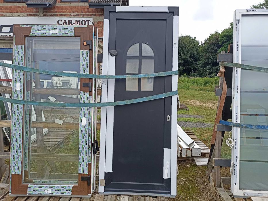 Drzwi wejściowe pcv  96/237 czarne