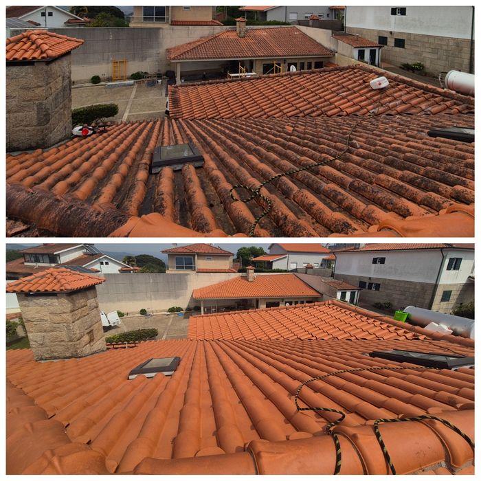 Limpeza e impermeabilização de telhados
