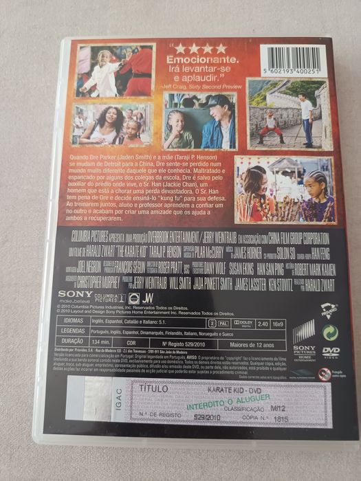 DVD karate kid    .