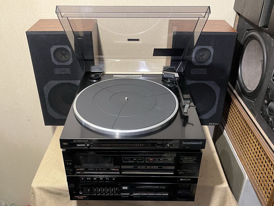Японский проигрыватель винила + усилитель+дека PIONEER X33Z + акустика