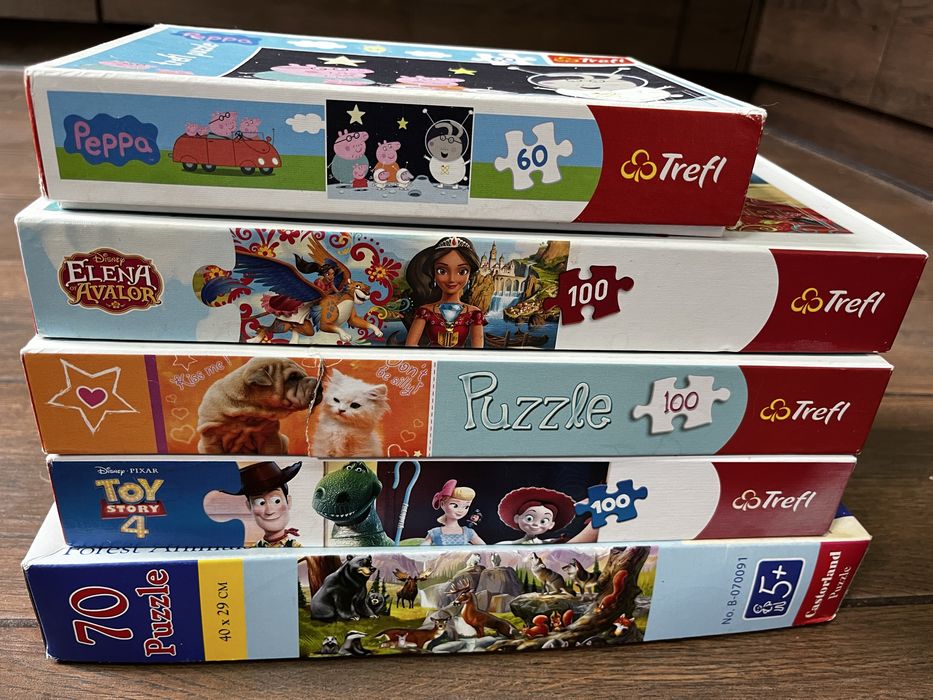 Дитячі пазли Trefl та Castorland  на 4+  років