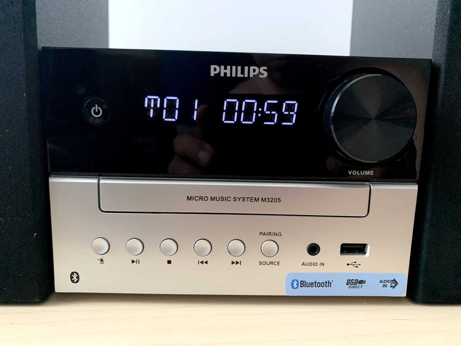 Sistema Micro Hi-Fi Philips TAM3205/12 com Bluetooth, CD, USB e Rádio FM