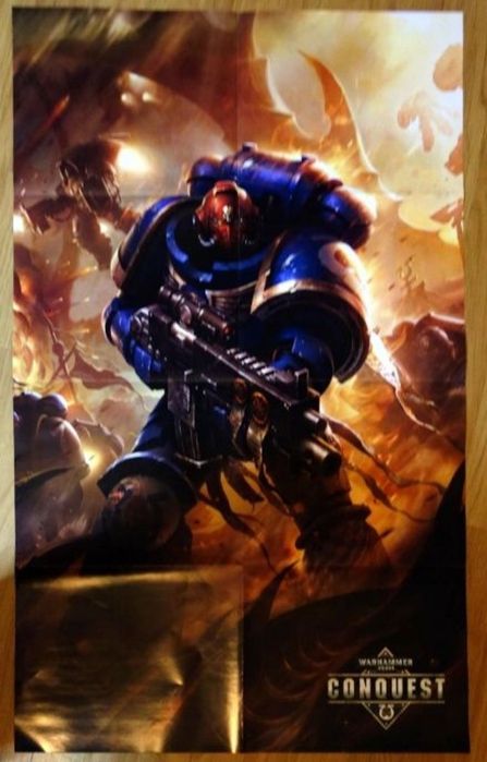 Lote de 4x Posters Naruto, One Piece, Iron Man, Warhammer 40k