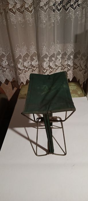 Stare krzesełko wędkarskie PRL.