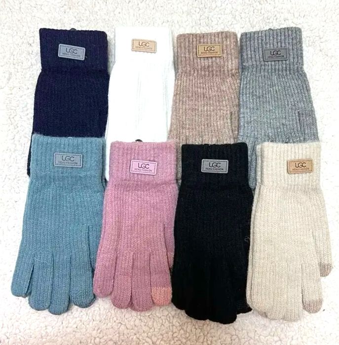 Теплі сенсорні перчатки, жіночі зимові рукавиці UGG