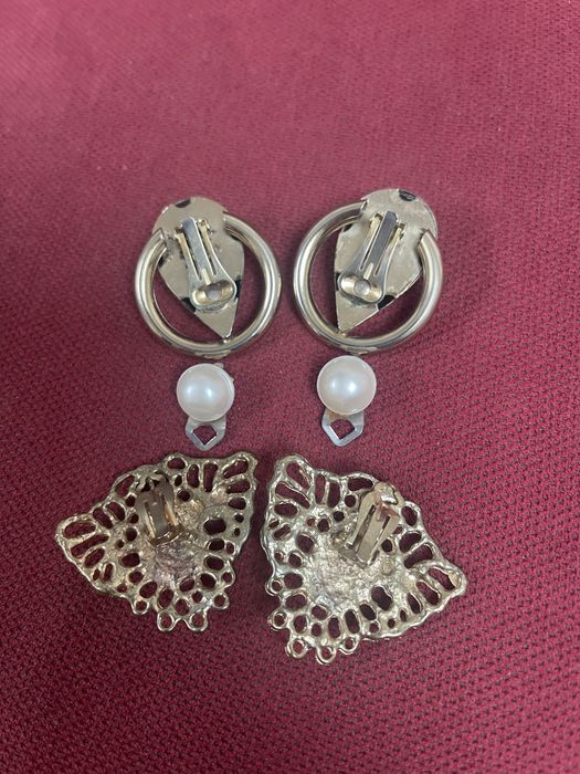 Stare Duże Klipsy z Prl