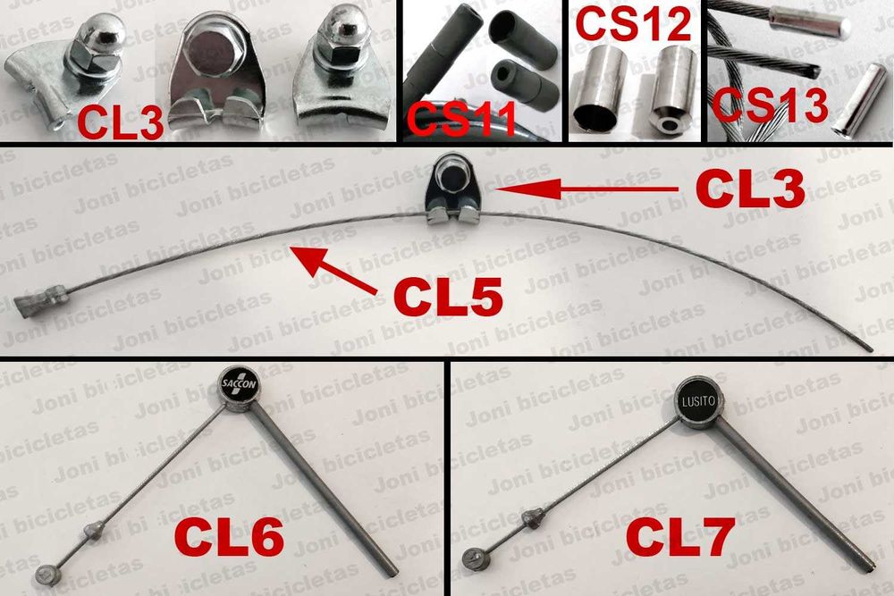 Peças de travões cantilever de bicicleta