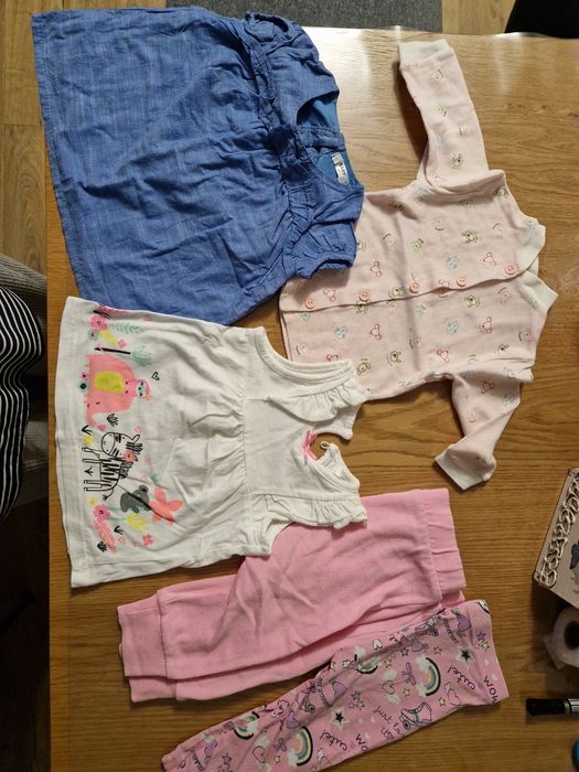 +GRATIS! 5 szt Ciuszki ciuchy mix ciuszków dla dziewczynki r. 80 9-12m.